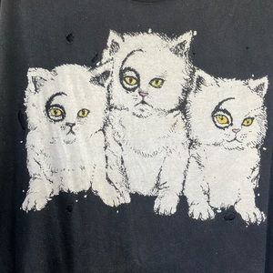 UNIF 666 kittens kitty cat tank shirt super rare!!!